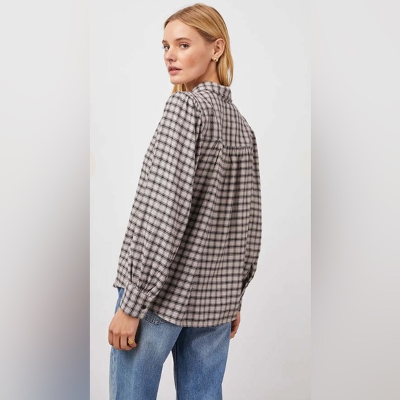 Rails Angelica Shirt Malt Onyx flannel button down - Picture 8 of 14